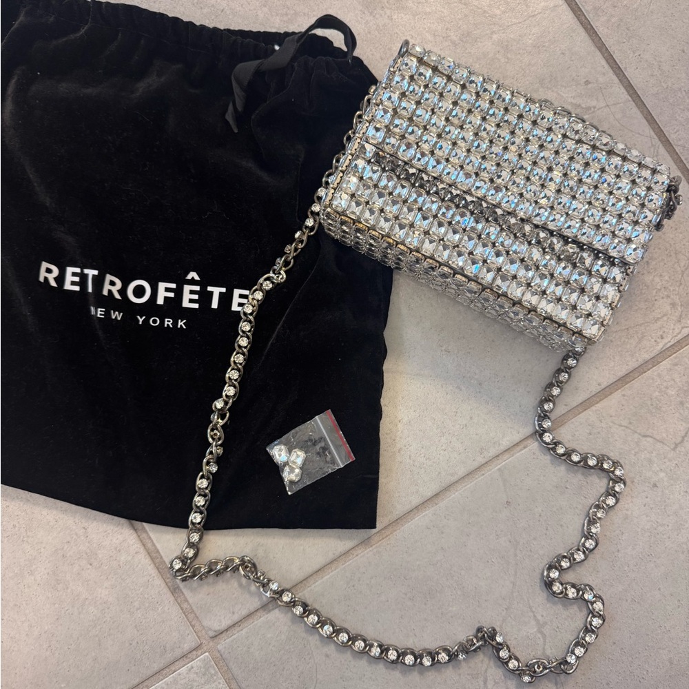 Retrofete Silver Crystal Bag